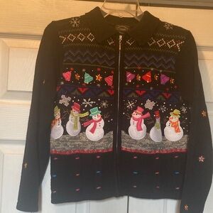 Bright and Cheery Snowman Sweater!! Size PP. Designers Originals